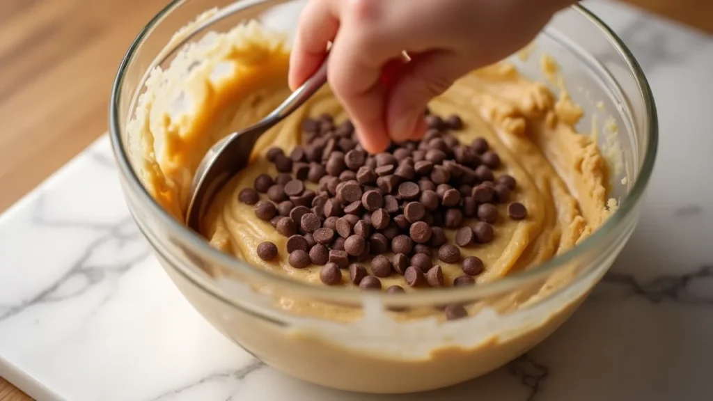 Folding in Chocolate Chips