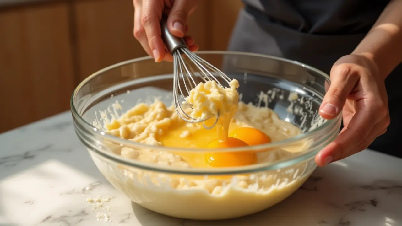 Adding Egg and Cheese