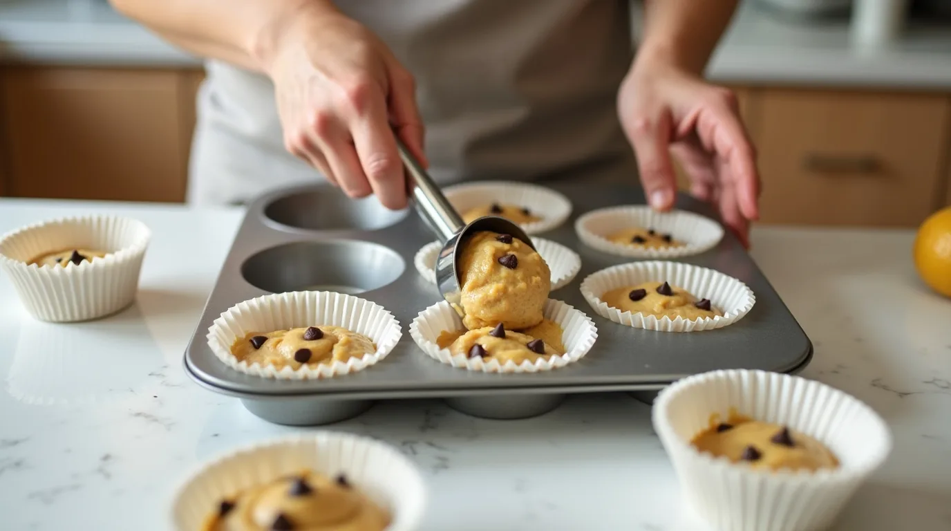 Filling Cupcake Liners