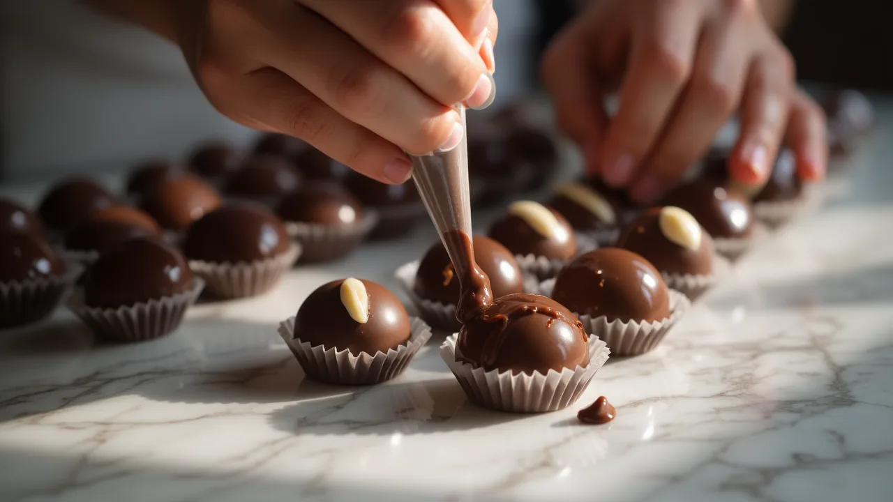 Filling and Sealing the Bonbons