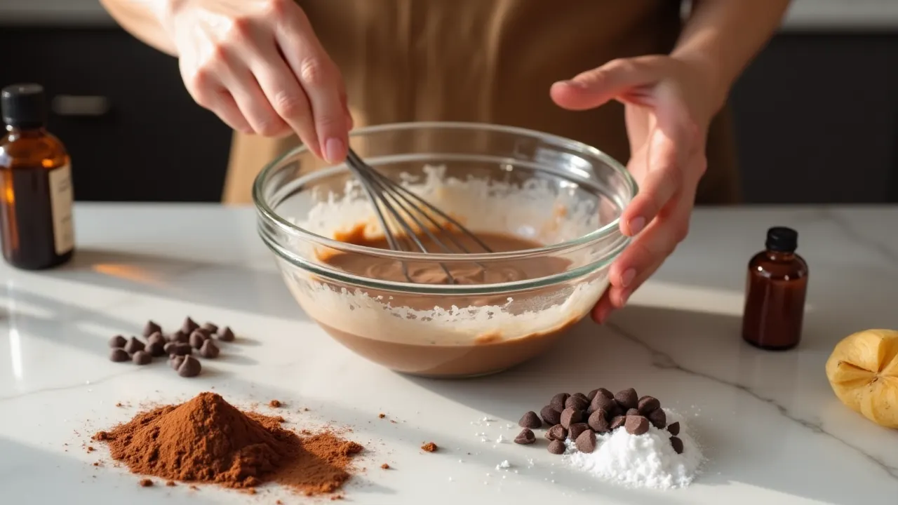 Preparing the Chocolate Ricotta Filling