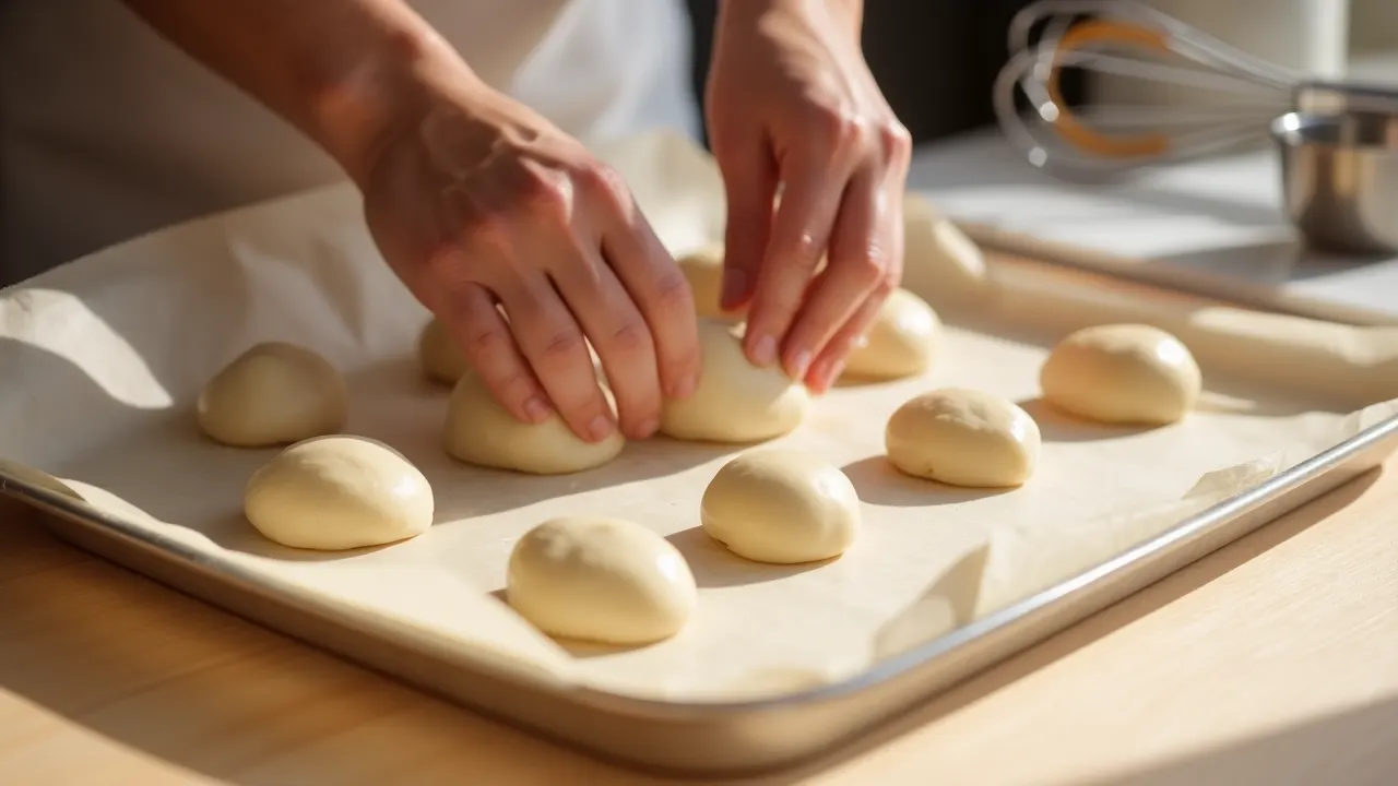 Shaping the Cheese Breads
