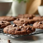 Double chocolate chunk cookies