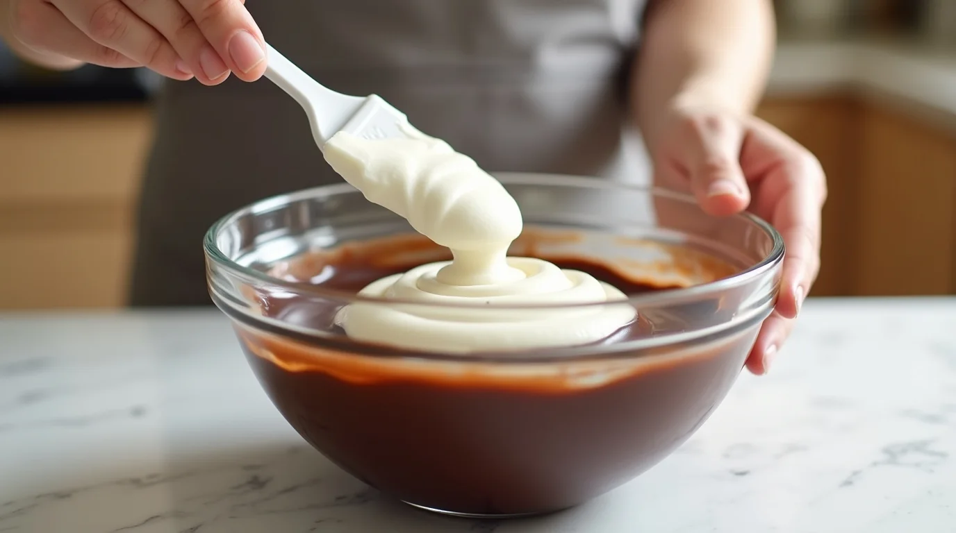 Folding Chocolate and Cream