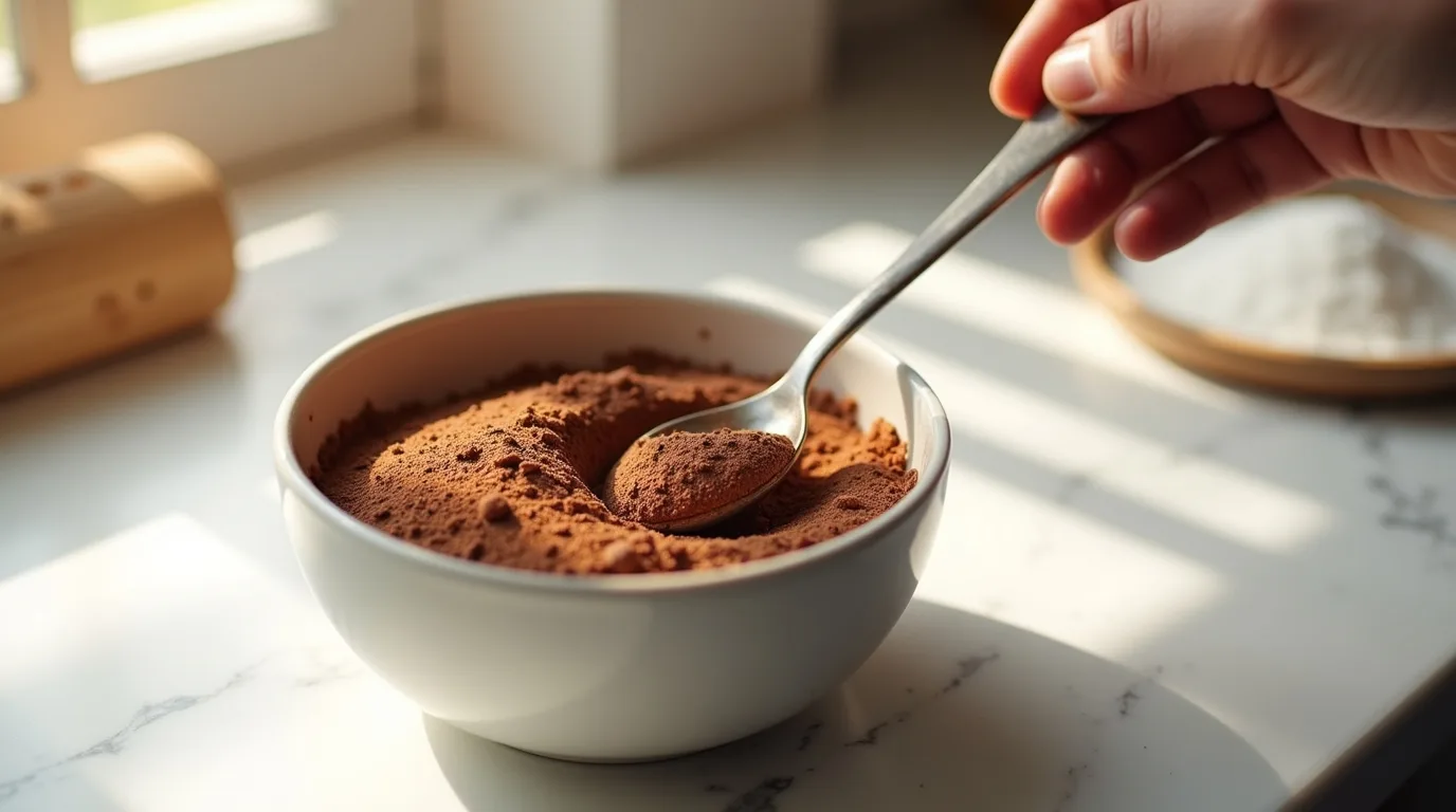 Mixing Cocoa and Sugar