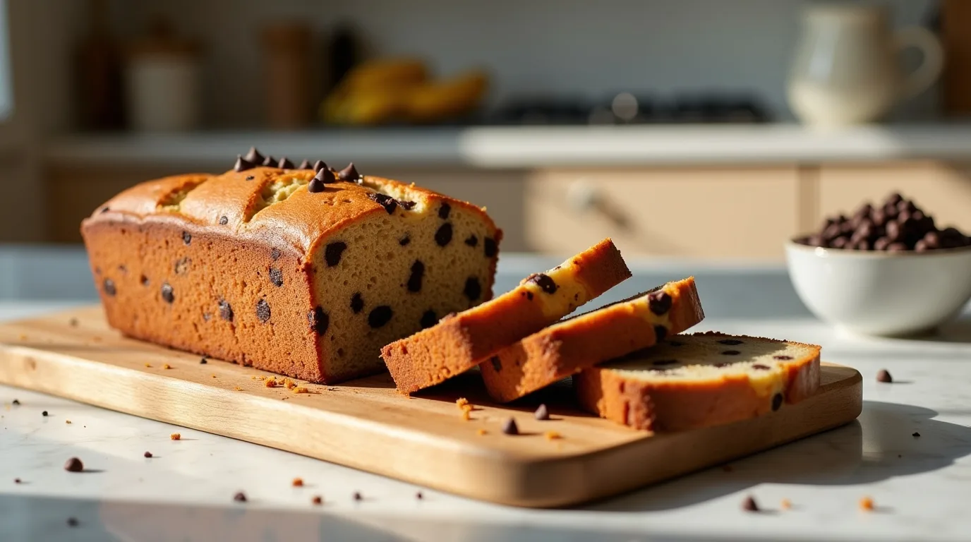 Vegan Banana and Chocolate Chip Bread
