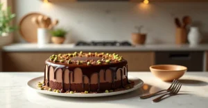 Dubai chocolate cake