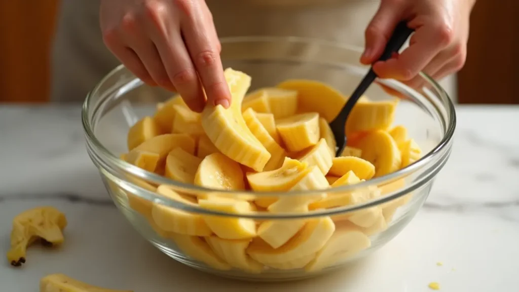 Mashing Bananas