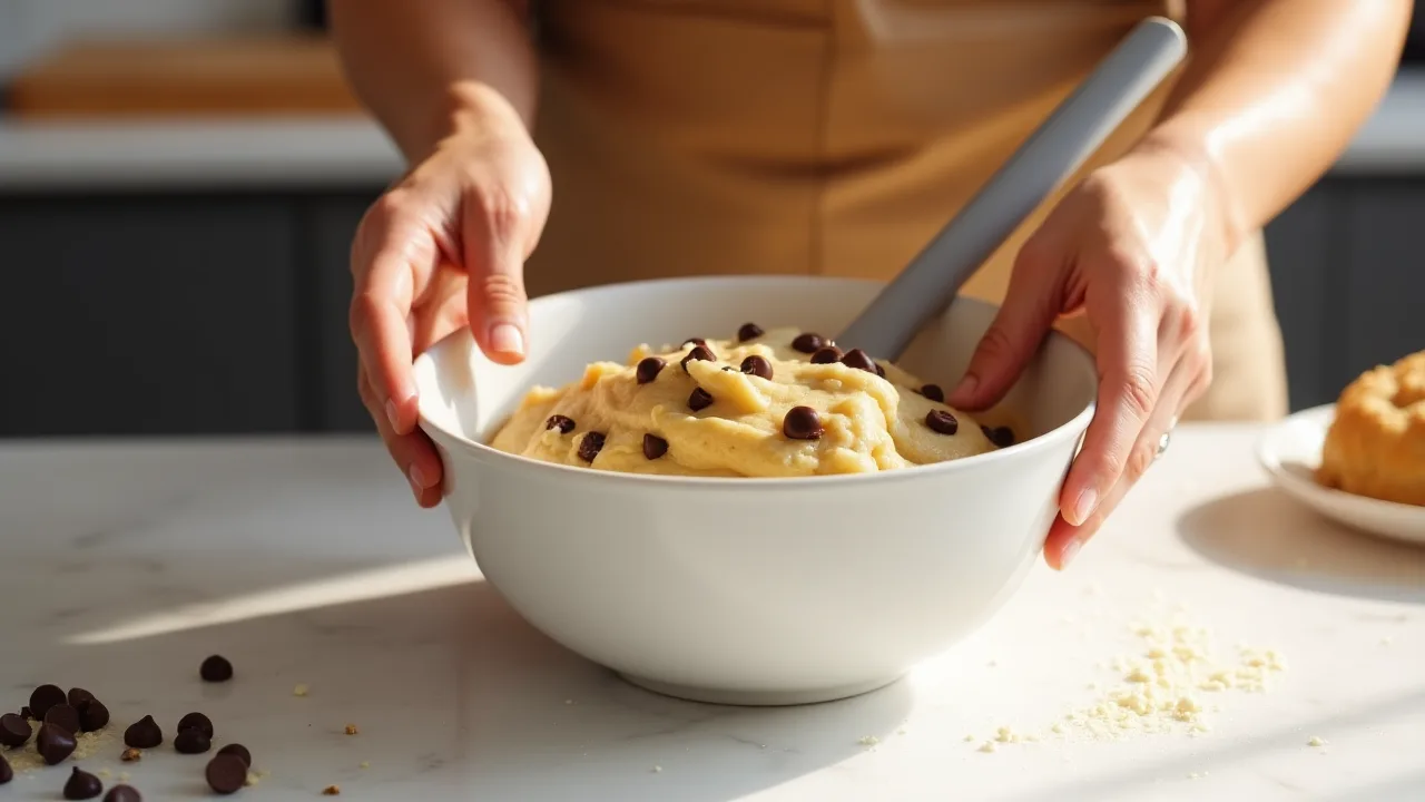 Adding the Chocolate Chips