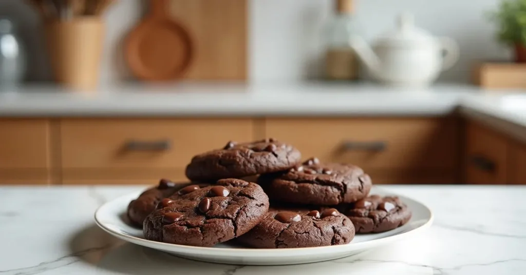 Double chocolate cookies