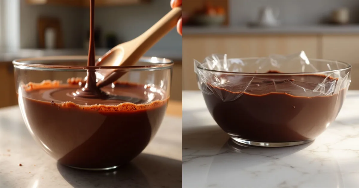 Making the Ganache & Chilling the Ganache