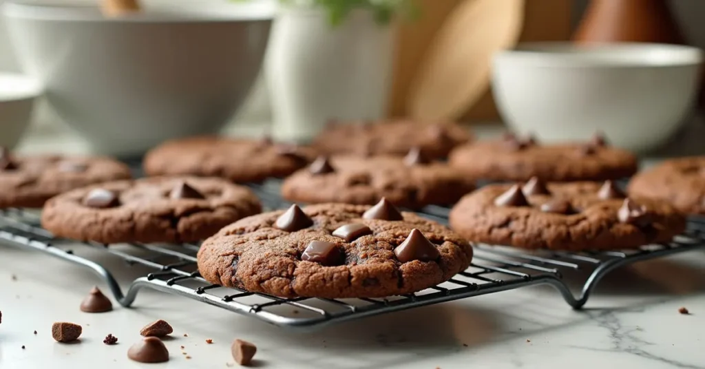 Double chocolate chunk cookies
