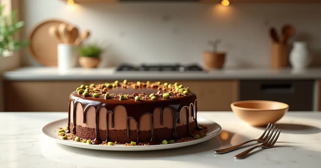 Dubai chocolate cake